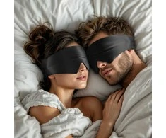 Šilkinė miego kaukė Sleeptime su sidabro jonais