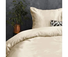 Sleeptime dirbtinio šilko patalynės komplektas Beauty Skin Care – kreminė spalva (200x220)