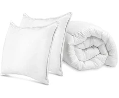 Patalynės komplektas Sleeptime Micro Touch visiems sezonams – antklodė + 2 pagalvės komplektas (240×200 cm + 2×60×70 cm)