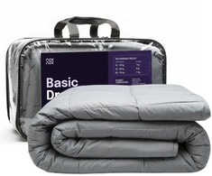 NOXNOX Sunki antklodė Basic+ 9kg, 150x200 cm, pilka