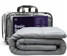 NOXNOX Sunki antklodė Basic+ 9kg, 150x200 cm, pilka