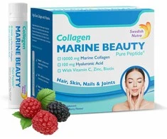 Swedish Nutra skystas jūrinis kolagenas Marine Beauty Shots 10 000 mg