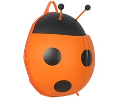 Vaikiška kuprinė boružėlė, oranžinė