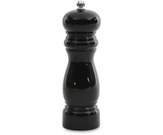 BergHOFF 16.5 cm pipirų malūnėlis - blizgus juodas medinis malūnėlis su reguliuojamu keraminiu mechanizmu