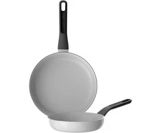 BergHOFF 2 dalių keptuvių rinkinys - Uqonic Downdraft serija (20/24 cm) su ekologiška nepridegančia danga