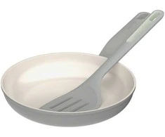 BergHOFF 24 cm keptuvė + mente - Balance Moonmist su silikonine mentele ir perdirbto plastiko rankena