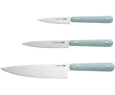 BergHOFF 3 dalių peilių rinkinys - Glints Slate startinis rinkinys su šefo, universaliu ir skutimo peiliu