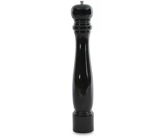 BergHOFF 42 cm pipirų malūnėlis - blizgus juodas medinis korpusas su reguliuojamu keraminiu malūnėliu