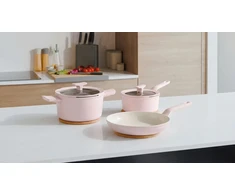 Berghoff Balance nepridegančių aliuminio indų rinkinys Rose, 5 vnt.