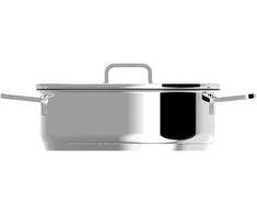 Berghoff Helix troškinimo keptuvė su dangčiu ir 2 rankenomis 28 cm