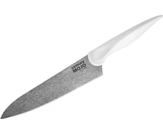 Samura MOJO 6 dalių peilių rinkinys su stovu, baltas – virėjo, duonos, filė, universalus, vaisių peiliai, profesionalus rinkinys