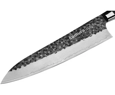 Samura PRO-S LUNAR 21 cm (8,3'') – plaktas Damasko šefo peilis su G-10 rankena, profesionalus universalus pjovimo įrankis