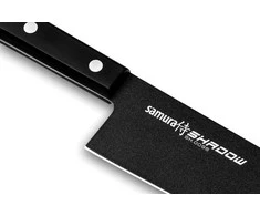 Samura SHADOW Universalus Santoku peilis su juoda nepridegančia danga 7,0"/175mm iš AUS 8 japoniško plieno 59 HRC