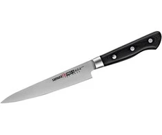 Samura SHADOW Universalus peilis su juoda nepridegančia danga 6,0"/150mm iš AUS 8 Japoniško plieno 59 HRC