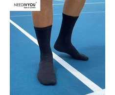 NEEDIVYOU Sports Socks for Men, Juodas, 6 pairs