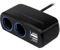 Neoline SL-221 automobilio cigarečių lizdo skirstytuvas x2+2USB