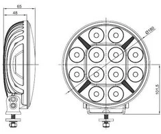 Halogenas SKYLED Jupiter 7x7 (60W, dvigubos pozicijos R112)