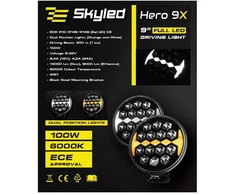 SKYLED HERO 9X FI220 tolimųjų šviesų žibintas, 100W, R149/R148/R10