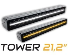 SKYLED TOWER 21,2" LED juosta (537 mm) su dinaminiu padėties apšvietimu (balta/oranžinė), kat. nr. 130.212LBDT