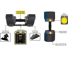 Kita Reguliuojamas hantelis TUNTURI MX Select MX30 hantelis 3,4–13,9kg