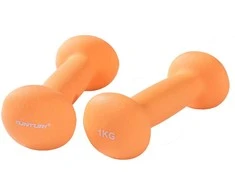 Neopreniniai hanteliai TUNTURI 2x 0,5-5kg (Svoris: 2 x 1kg)