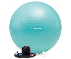 Gimnastikos kamuolys Tunturi Gymball 65–75 cm, Turquoise, Anti Burst (Diametras: 65 cm)