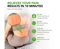 Kilimėlis Tunturi Pro Acupressure Mat and Pillow, Juodas