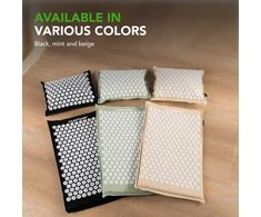 Kilimėlis Tunturi Pro Acupressure Mat and Pillow, Juodas
