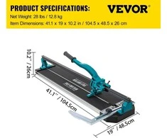 VEVOR 79 cm plytelių pjaustytuvas su lazeriu