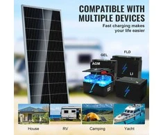 VEVOR 100W monokristalinis saulės kolekcija ir valdiklis