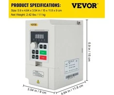 VEVOR Kintamo dažnio pavara 3 kW CNC varikliui