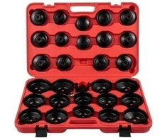 VEVOR 30 dalių alyvos filtro raktų rinkinys – 3/8" su galvutėmis ir dėklu