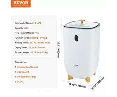 VEVOR 35L rankšluosčių šildytuvas su LED ekranu ir laikmačiu