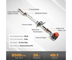 VEVOR 5-in-1 benzininis gyvatvorių žirklės, trimeris