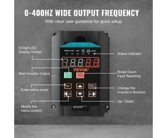 VEVOR 10 AG, 7,5 kW dažnio keitiklis 220V į 3 fazes