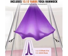 VEVOR Oro jogos stovas su hamaku, violetinis