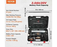 VEVOR Belaidė tepalo pompa 20 V 2,0 Ah su dėže