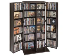 VEVOR Medijos laikymo spinta, 6 lentynų DVD organizatorius