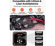 Dvigubos baterijos izoliatoriaus komplektas 12V 300A, su skaitmeniniu LCD ekranu