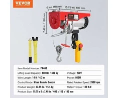 VEVOR Elektrinis keltuvas su valdymo pultu, 400 kg