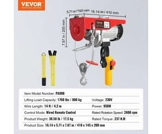 VEVOR Elektrinis keltuvas su 6 m valdymu ir kabeliu