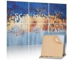 Vevor 6 dalių akustinės plokštės 60 cm su lipduku
