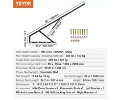 VEVOR Stacionarus lovos pakėliklis 150x200 cm