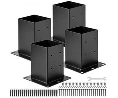 Vevor 4 vnt. 6x6 medinių stulpų tvirtinimo laikikliai