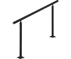 VEVOR Laiptų turėklų komplektas 5 FT, juodas aliuminis