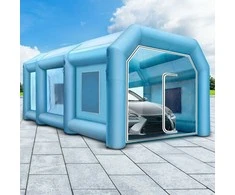 Vevor Pripučiamas dažymo paviljonas 12x5x4 m su pūstuvais