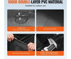 Vevor Nešiojama vandens talpykla 330 l, sulankstoma PVC vandens bakas, juoda vandens cisterna, lietaus vandens surinkimo sistema