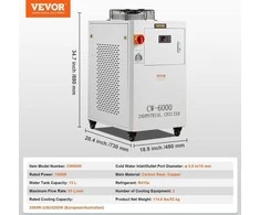 VEVOR Pramoninis vandens aušintuvas CW6000, CO2 lazeriui