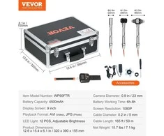 VEVOR Kanalizacijos kamera su 512Hz lokatoriumi ir 36X priartinimu