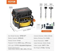 VEVOR 70 m kanalizacijos kamera su siųstuvu